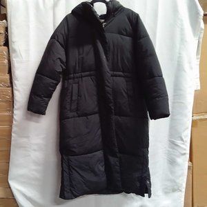 A new Day women length jacket, color black, water resistant hooded size XXL
